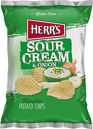 Herr's Snacks, Sour Cream &amp; Onion Potato Chips