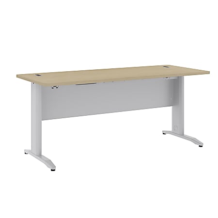 BBF Sector 72" x 30" Rectangular Desk, 30"H x 71 1/2"W x 29 1/2"D, Natural Maple, Standard Delivery Service
