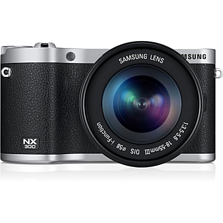Samsung NX300 20.3 Megapixel Mirrorless Camera with Lens - 18 mm - 55 mm - Black