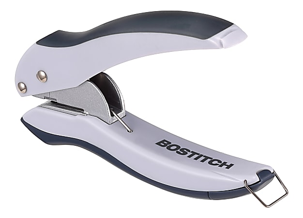 Bostitch EZ Squeeze One Hole Punch 10 Sheet Capacity BlackGray