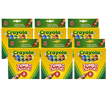 Crayola Jumbo Crayons Assorted 16 Per Pack - Office Depot