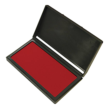 Office Depot® Brand Gel Stamp Pad, 3 5/8" x 6 3/8", Red