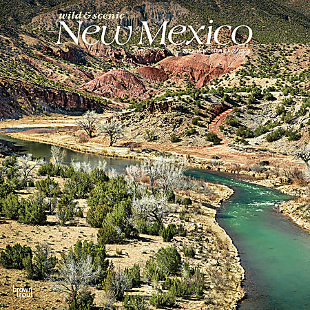 Brown Trout Monthly Regional Wall Calendar, 24" x 12", Wild & Scenic New Mexico, January to December 2022, 9781975439293