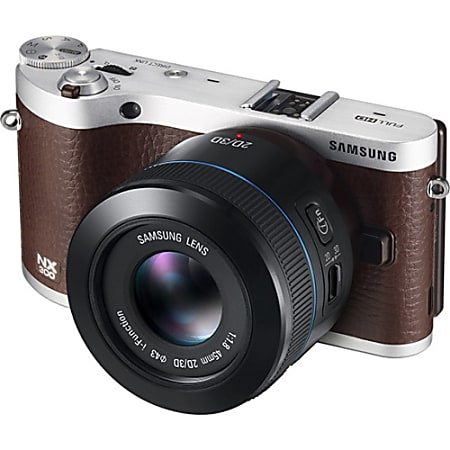 Samsung NX300 20.3 Megapixel Mirrorless Camera - 45 mm - Brown