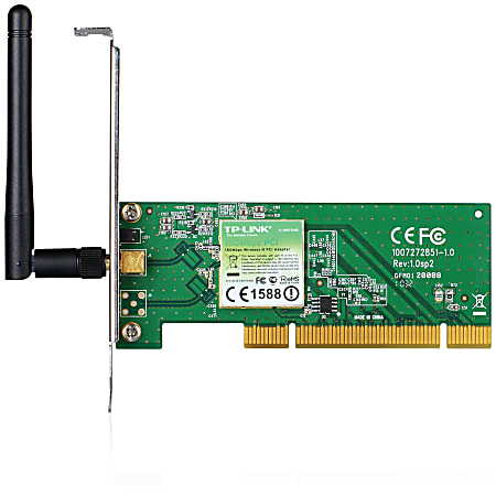 TP-LINK TL-WN751ND Wireless N150 PCI Adapter, 2.4GHz 150Mbps, Include Low-profile Bracket