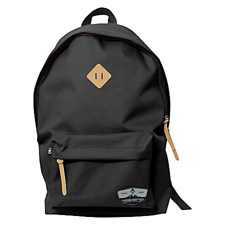 Volkano Scholar Backpack With 15.6" Laptop Pocket, Black
