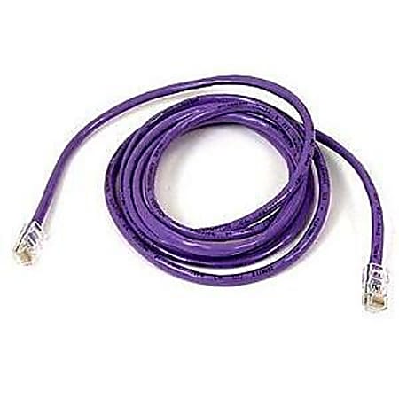 Belkin Cat5e Patch Cable - RJ-45 Male - RJ-45 Male - 14ft - Purple