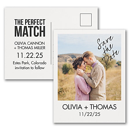 Custom Full-Color Save The Date Postcards, 4-1/4" x