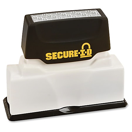 Consolidated Stamp Black Ink Secure ID Stamp - Black - 1 Each
