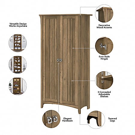 Bush salinas new arrivals tall storage cabinet