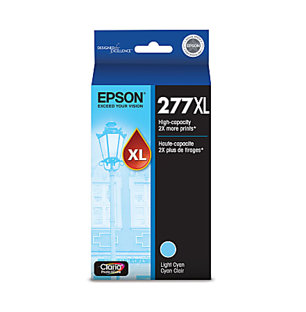 Epson® 277XL Claria® Light Cyan High-Yield Ink Cartridge, T277XL520