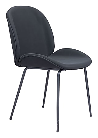 Zuo Modern Miles Dining Chairs, Black, Set Of 2