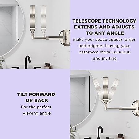 Rechargeable bathroom mirror best sale