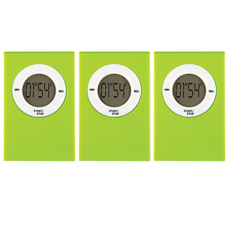 Teacher Created Resources Magnetic Digital Timers, Lime, Pack