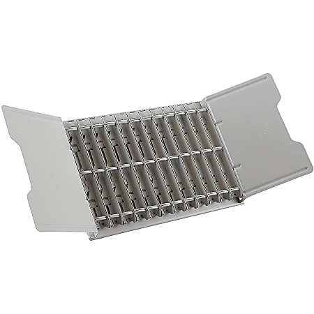 DURABLE® 12-Section Catalog Display Rack - Desktop - 12 Ring Sections ...