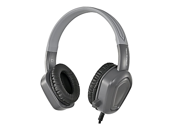 Techprotectus USB Noise Cancelling Headset, With Mic, USB Type-C Connector, Gray, TP-H16-CIV
