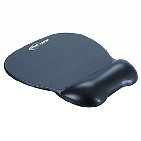 Innovera Softskin Mouse Pad - 1.13" x 8.25" x 9.63" Dimension - Black - Rubber, Gel - Stain Resistant, Water Resistant