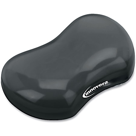 Innovera Mouse Pad - Black - Rubber, Gel, Rubber - Stain Resistant, Water Resistant, Anti-slip, Anti-skid - 1