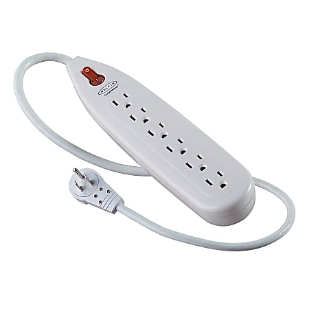 Belkin® SurgeMaster™ 6-Socket Home Series Surge Protector With Rotating Plug, 709 Joules