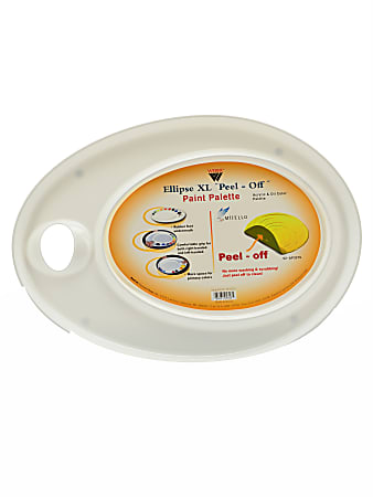 Mijello Ellipse XL Peel-Able Palette, 17" x 12 3/8" x 7/8"