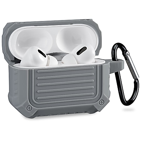 iLive Airpods Pro™ Sleeve With Carabiner, Gray, IA50X1G