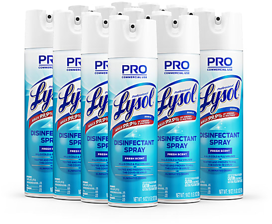 Lysol Aerosol Disinfectant Spray - 19oz Aerosol Can 