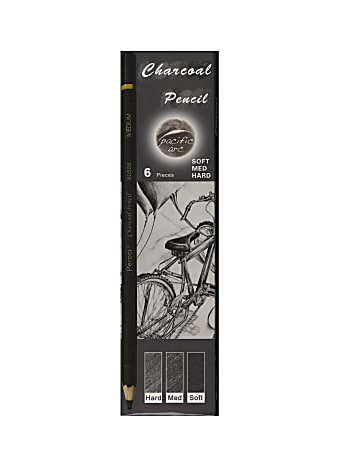 Pacific Arc Charcoal Pencils, Set Of 6