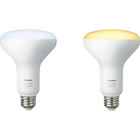 Philips hue White Ambiance BR30 Smart LED Light Bulbs, Pack Of 2