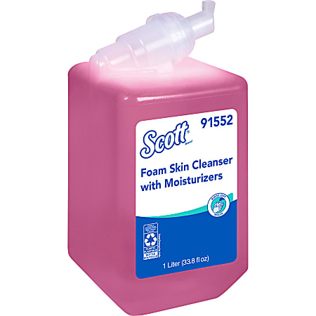 Scott Foam Skin Cleaner With Moisturizers, Floral, 1,000mL, Pink