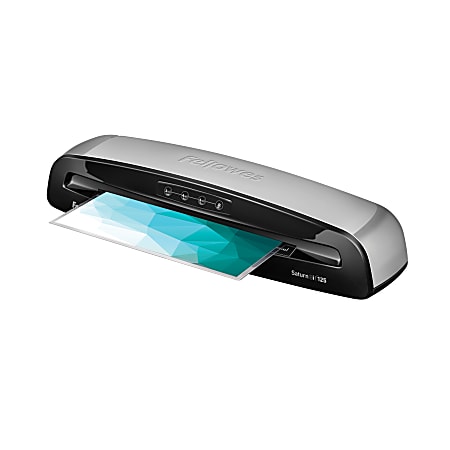 Fellowes® Saturn™ 3i 125 12.5" Laminator With Combo Kit, 4 1/8"H x 20 7/8"W x 5 3/4"D, Silver/Black