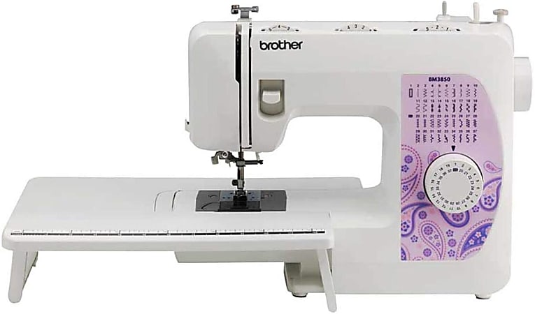 Brother BM3850 37-Stitch Sewing Machine With Wide Table, White