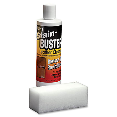 Master Caster Leather Cleaner With Synthetic Sponge, 8 Oz Bottle