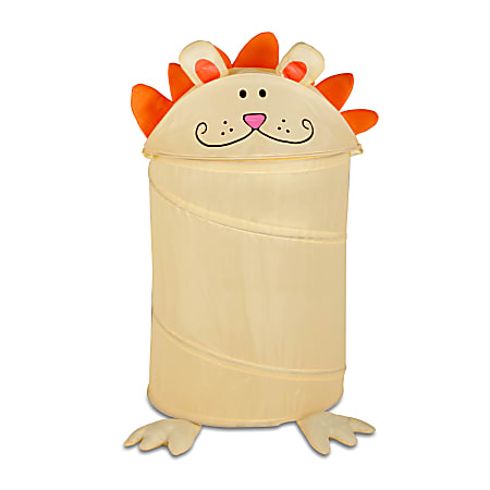 Honey-Can-Do Animal Clothes Hamper, 30", Yellow Lion