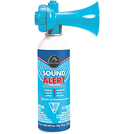 Falcon® Sound Alert Signal Horn, 6 Oz, Blue