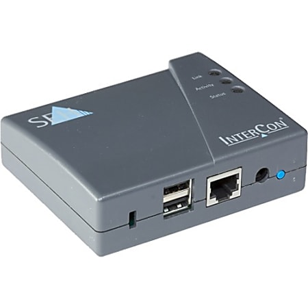 PS-1103 USB Print Server - PS1103 supports standard USB 2.0 Hi-Speed performance. The PS1103 offers one network port for external devices with two USB interfaces.