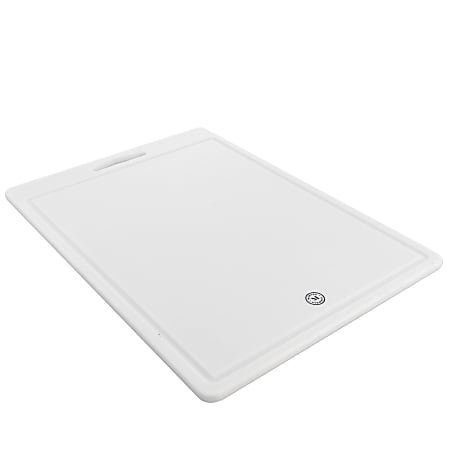 Martha Stewart Plastic Cutting Board, White