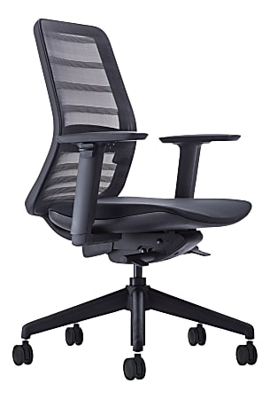 Koplus Tonique Mesh Mid-Back Task Chair, Black