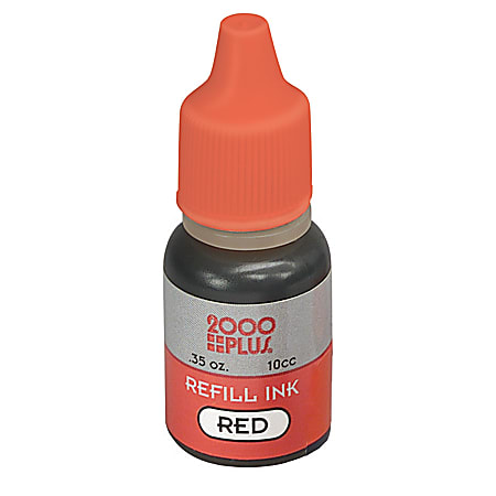 SKILCRAFT Stamp Pad Ink, Red (AbilityOne 7510-01-207-3960)