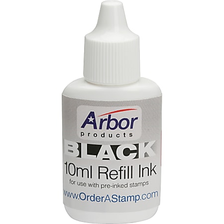 Stamp Pad Ink, Black (AbilityOne 7510-01-207-3961)