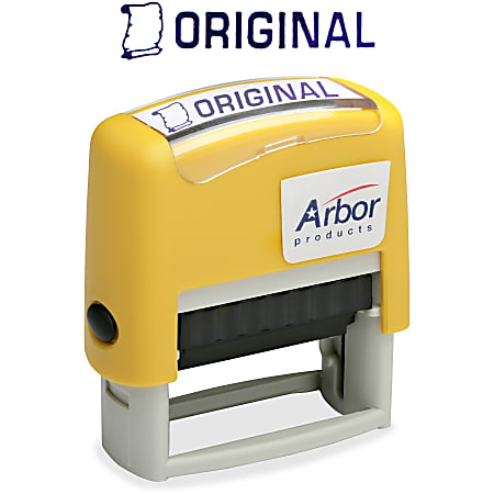 Accu-Stamp Pre-Inked Message Stamp, Original, Blue (AbilityOne 7520-01-207-4222)