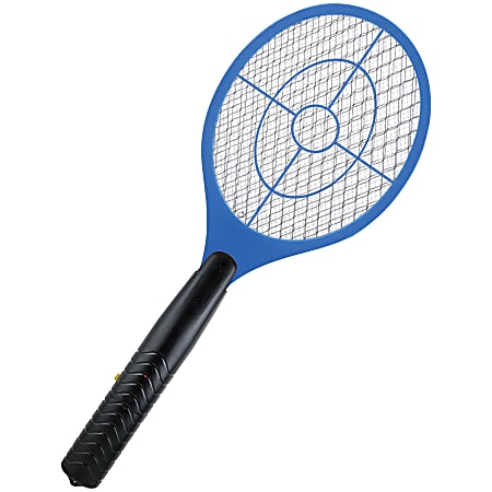 PIC Battery Powered Bug Zapper Racket 1 12 x 7 x 19 14 BlueBlack Office Depot