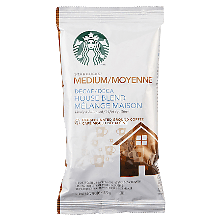Starbucks® House Blend Decaffeinated Ground Coffee, Box Of 18