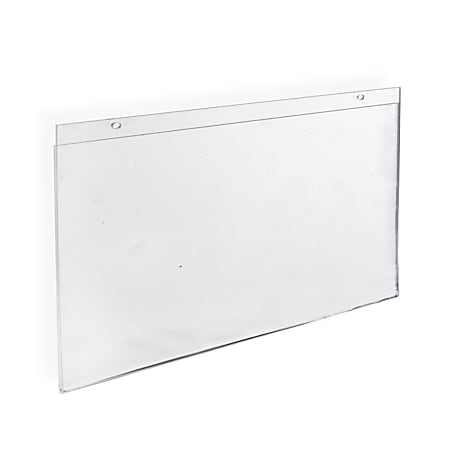 WM1711FSW - 17 X 11 sign holder (Landscape - Flush with Slat Wall) - Wall  Mount Acrylic Sign Holder - Standard - 1/8 Inch Thickness