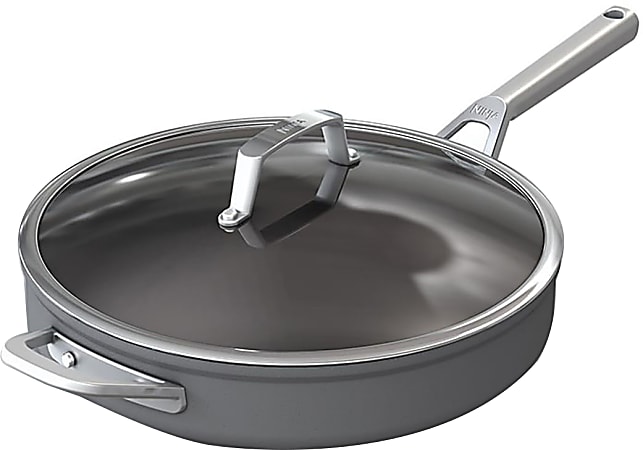 Ninja Foodi Premium Stainless Steel NeverStick Saute Pan Slate Gray -  Office Depot