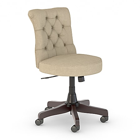 Bush Business Furniture Arden Lane Mid-Back Tufted Office Chair, Tan, Premium Installation