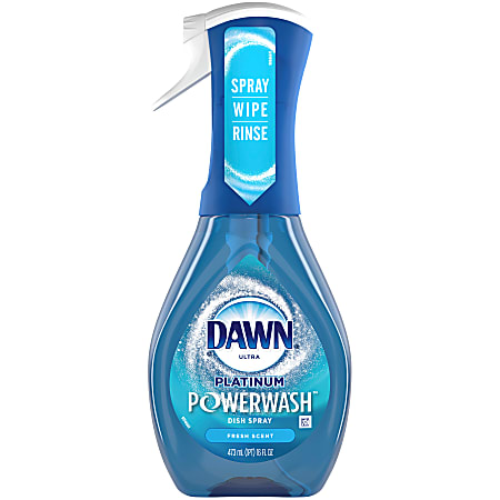 Dawn Platinum Powerwash Dishwashing Spray Bundle Fresh Scent 16 Oz Bottle -  Office Depot