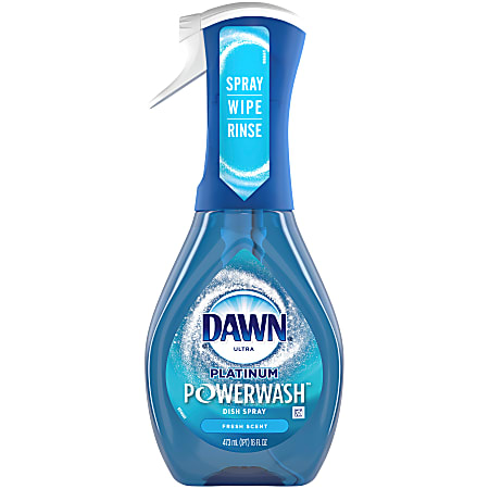 Dawn Platinum Powerwash Dishwashing Spray Fresh Scent 16 Oz Bottle - Office  Depot