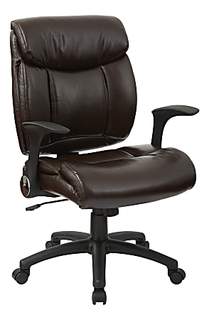 Office Star™ Work Smart™ High-Back Chair, Chocolate/Black