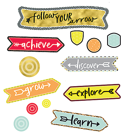Carson-Dellosa Aim High Follow Your Arrow Mini Bulletin Board Set, 23 5 ...