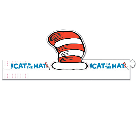 Eureka® Dr. Seuss™ Cat's Hat Wearable Cut-Out Hats, Grades PreK-6, Pack Of 32